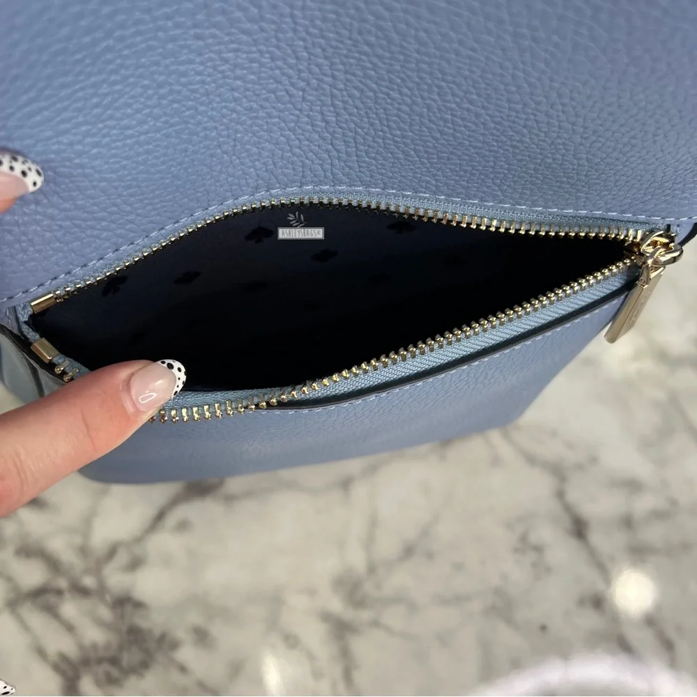 Kate Spade Leila Dome Backpack In Dusty Blue - Picture 7 of 11